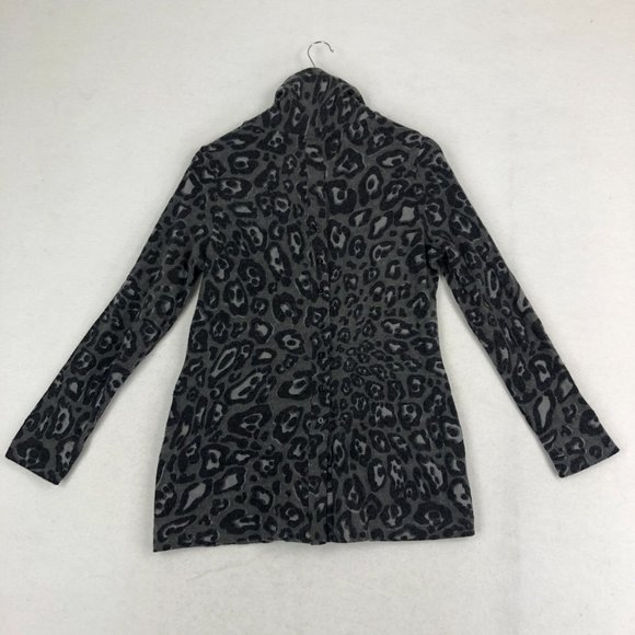 Riani Women's Size 12 Grey Animal Print Angora Blend Sweater Knit Long Sleeve - Picture 11 of 15